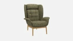 Habitat Fauteuil En Tissu Alba - Vert Orage -meubles boutique herve fauteuil alba vert 10272103 2