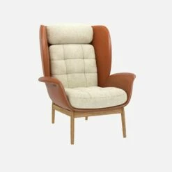 Habitat Fauteuil En Cuir Savoy Cognac Et Tissu Venezia - Blanc Craie 9 Habitat Fauteuil En Cuir Savoy Cognac Et Tissu Venezia - Blanc Craie -meubles boutique herve fauteuil cuir sv ven beige 10273095 1