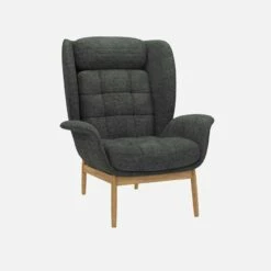 Habitat Fauteuil En Tissu Melina - Gris Ardoise -meubles boutique herve fauteuil melina anthracite 10272023 1