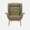 Habitat Fauteuil En Tissu Venezia - Vert Lichen