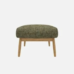 Habitat Repose-pieds En Tissu Alba - Vert Orage -meubles boutique herve repose p alba vert 10273297 1