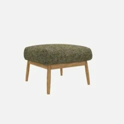 Habitat Repose-pieds En Tissu Alba - Vert Orage -meubles boutique herve repose p alba vert 10273301