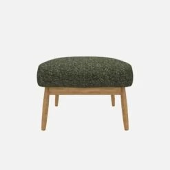 Habitat Repose-pieds En Tissu Lucca - Vert Mousse -meubles boutique herve repose p lucca vert 10273217 1