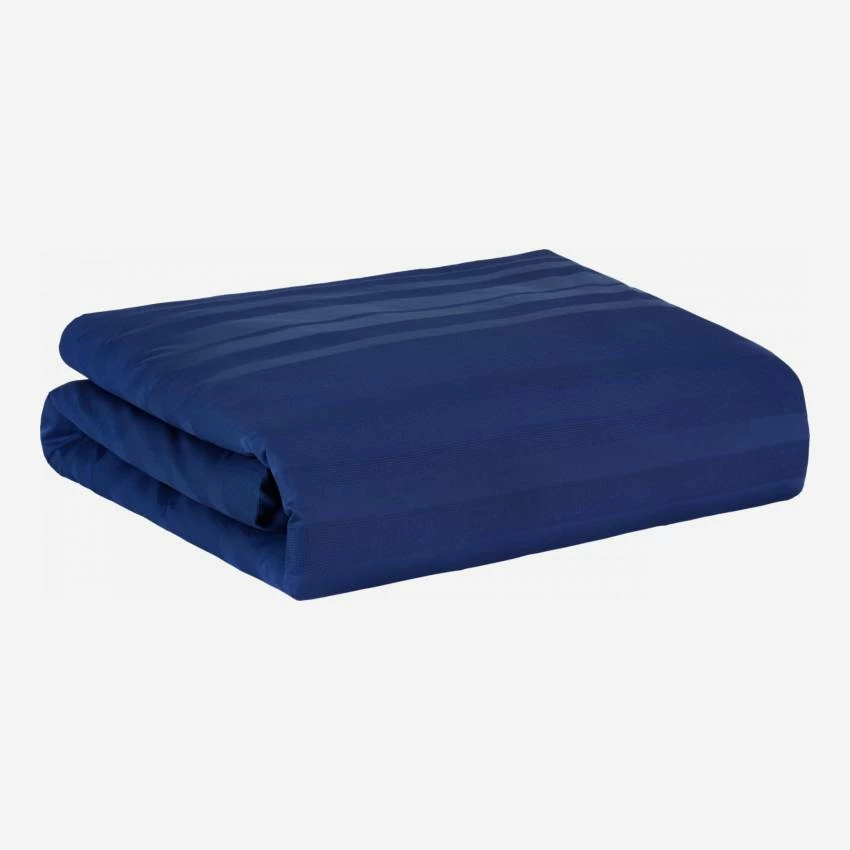 Habitat Housse De Couette En Coton égyptien - 140 X 200 Cm - Bleu 4 Habitat Housse De Couette En Coton égyptien - 140 X 200 Cm - Bleu – Image 4