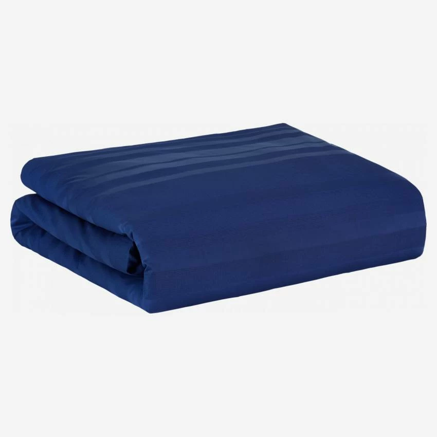 Habitat Housse De Couette En Coton égyptien - 140 X 200 Cm - Bleu 2 Habitat Housse De Couette En Coton égyptien - 140 X 200 Cm - Bleu – Image 2