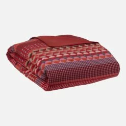 Habitat Housse De Couette En Coton - 240 X 260 Cm - Rouge -meubles boutique housse de couette 260x240cm rouge a motifs 1091481 1
