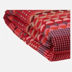 Habitat Housse De Couette En Coton - 240 X 260 Cm - Rouge -meubles boutique housse de couette 260x240cm rouge a motifs 1292417
