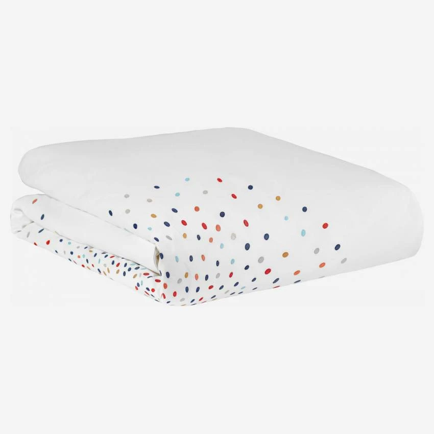 Housse De Couette En Coton - 240 X 260 Cm - Blanc - Design By Studio Habitat 2 Housse De Couette En Coton - 240 X 260 Cm - Blanc - Design By Studio Habitat – Image 2