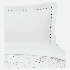 Housse De Couette En Coton - 240 X 260 Cm - Blanc - Design By Studio Habitat 8 Housse De Couette En Coton - 240 X 260 Cm - Blanc - Design By Studio Habitat -meubles boutique housse de couette a motifs 260x240 1203251