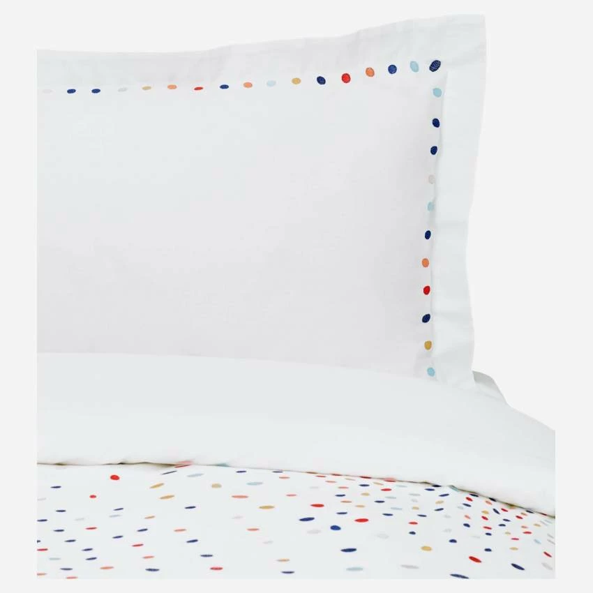 Housse De Couette En Coton - 240 X 260 Cm - Blanc - Design By Studio Habitat 3 Housse De Couette En Coton - 240 X 260 Cm - Blanc - Design By Studio Habitat – Image 3