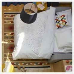 Housse De Couette En Coton - 240 X 260 Cm - Blanc - Design By Studio Habitat 11 Housse De Couette En Coton - 240 X 260 Cm - Blanc - Design By Studio Habitat -meubles boutique housse de couette a motifs 260x240 1203261