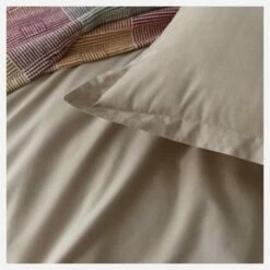 Habitat Housse De Couette En Coton - 200 X 200 Cm - Beige -meubles boutique housse de couette en coton 200 x 200 cm beige 2558463