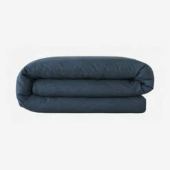 Habitat Housse De Couette En Coton - 200 X 200 Cm - Bleu Nuit -meubles boutique housse de couette en coton 200 x 200 cm bleu nuit 2559377 1