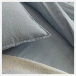 Habitat Housse De Couette En Coton - 220 X 240 Cm - Bleu Clair -meubles boutique housse de couette en coton 220 x 240 cm bleu ciel 2559437