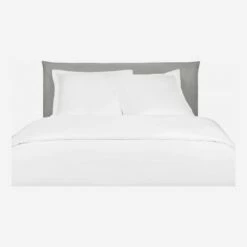 Habitat Housse De Couette En Satin De Coton - 240 X 260 Cm - Blanc -meubles boutique housse de couette en coton 240 x 260 cm blanc 1092191 1