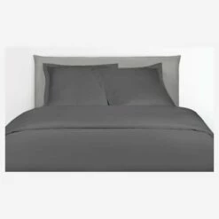 Habitat Housse De Couette En Satin De Coton - 240 X 260 Cm - Gris