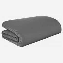 Habitat Housse De Couette En Satin De Coton - 240 X 260 Cm - Gris -meubles boutique housse de couette en coton 240 x 260 cm gris 1091839