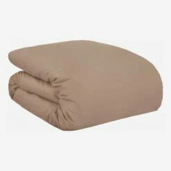 Habitat Housse De Couette En Satin De Coton - 240 X 260 Cm - Taupe -meubles boutique housse de couette en coton 240 x 260 cm taupe 1091909 1