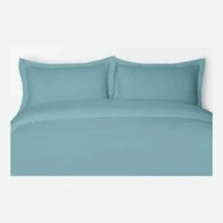 Habitat Housse De Couette En Lin - 200 X 200 Cm - Bleu Clair -meubles boutique housse de couette en lin 200 x 200 cm bleu clair 1087457 1