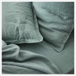 Habitat Housse De Couette En Lin - 220 X 240 Cm - Bleu Clair -meubles boutique housse de couette en lin 220 x 240 cm bleu ciel 2559117