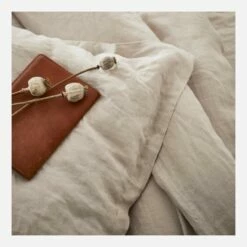 Habitat Housse De Couette En Lin - 220 X 240 Cm - Beige 11 Habitat Housse De Couette En Lin - 220 X 240 Cm - Beige -meubles boutique housse de couette en lin 220 x 240 cm naturel 2559181 1