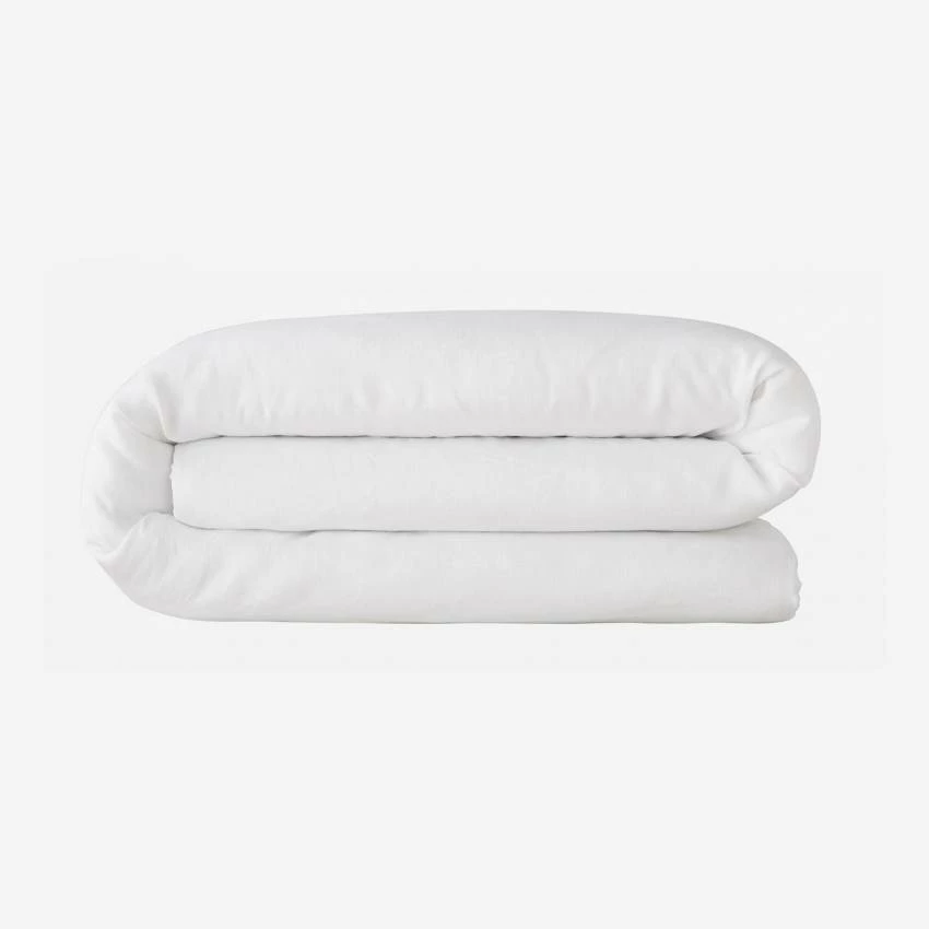 Habitat Housse De Couette En Lin - 240 X 260 Cm - Blanc 4 Habitat Housse De Couette En Lin - 240 X 260 Cm - Blanc – Image 4