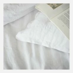 Habitat Housse De Couette En Lin - 240 X 260 Cm - Blanc 11 Habitat Housse De Couette En Lin - 240 X 260 Cm - Blanc -meubles boutique housse de couette en lin 240 x 260 cm blanc 2559237 1