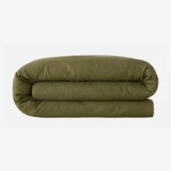 Habitat Housse De Couette En Lin - 240 X 260 Cm - Vert Kaki