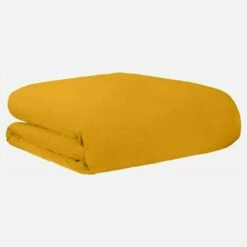 Habitat Housse De Couette En Lin - 240 X 260 Cm - Jaune Moutarde -meubles boutique housse de couette en lin 260 x 240 cm jaune moutarde 1087777