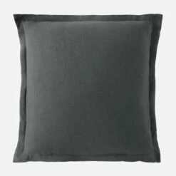Habitat Taie D'oreiller En Lin - 65 X 65 Cm - Gris -meubles boutique linen taie oreiller grise lin 65x65 8546287 1