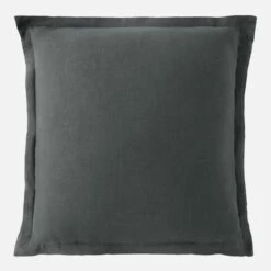 Habitat Taie D'oreiller En Lin - 65 X 65 Cm - Gris