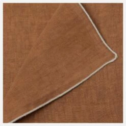 Habitat Lot De 2 Serviettes De Table En Lin - 45 X 45 - Marron Caramel -meubles boutique lot de 2 serviettes de table en lin 45 x 45 marron caramel 12568223