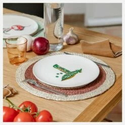 Habitat Lot De 2 Serviettes De Table En Lin - 45 X 45 - Marron Caramel -meubles boutique lot de 2 serviettes de table en lin 45 x 45 marron caramel 13397975