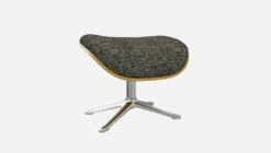 Habitat Repose-pieds En Chêne Et Tissu Alba - Gris Nuage - Pied Aluminium -meubles boutique marc repose p chene alba gris fon alu 10275105 2