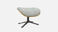 Habitat Repose-pieds En Chêne Et Tissu Alba - Gris Brume - Pied Noir -meubles boutique marc repose p chene alba gris p nr 10274897 2