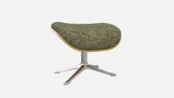 Habitat Repose-pieds En Chêne Et Tissu Alba - Vert Orage - Pied Aluminium -meubles boutique marc repose p chene alba vert alu 10274977 2