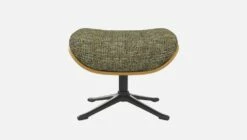 Habitat Repose-pieds En Chêne Et Tissu Alba - Vert Orage - Pied Noir -meubles boutique marc repose p chene alba vert p nr 10274957 2