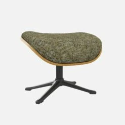 Habitat Repose-pieds En Chêne Et Tissu Alba - Vert Orage - Pied Noir -meubles boutique marc repose p chene alba vert p nr 10274961 1