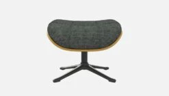 Habitat Repose-pieds En Chêne Et Tissu Melina - Gris Ardoise - Pied Noir -meubles boutique marc repose p chene mel gris fon p nr 10274445 2