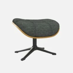 Habitat Repose-pieds En Chêne Et Tissu Melina - Gris Ardoise - Pied Noir -meubles boutique marc repose p chene mel gris fon p nr 10274449 1