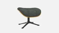 Habitat Repose-pieds En Chêne Et Tissu Melina - Gris Ardoise - Pied Noir -meubles boutique marc repose p chene mel gris fon p nr 10274449 2