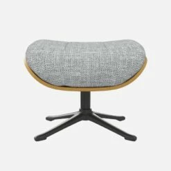 Habitat Repose-pieds En Chêne Et Tissu Melina - Gris Asphalte - Pied Noir -meubles boutique marc repose p chene mel gris p nr 10274509 1