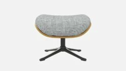 Habitat Repose-pieds En Chêne Et Tissu Melina - Gris Asphalte - Pied Noir -meubles boutique marc repose p chene mel gris p nr 10274509 2