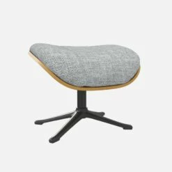 Habitat Repose-pieds En Chêne Et Tissu Melina - Gris Asphalte - Pied Noir -meubles boutique marc repose p chene mel gris p nr 10274513 1