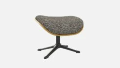 Habitat Repose-pieds En Chêne Et Tissu Venezia - Bleu Zingué - Pied Noir -meubles boutique marc repose p chene ven bleu p nr 10274321 2