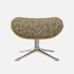 Habitat Repose-pieds En Chêne Et Tissu Venezia - Vert Lichen - Pied Aluminium -meubles boutique marc repose p chene ven vert alu 10274205 1