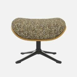 Habitat Repose-pieds En Chêne Et Tissu Venezia - Vert Lichen - Pied Noir -meubles boutique marc repose p chene ven vert p nr 10274189 1