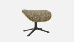 Habitat Repose-pieds En Chêne Et Tissu Venezia - Vert Lichen - Pied Noir -meubles boutique marc repose p chene ven vert p nr 10274193 2