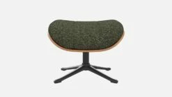 Habitat Repose-pieds En Noyer Et Tissu Lucca - Vert Mousse - Pied Noir -meubles boutique marc repose p noyer lucca vert p nr 10274629 2