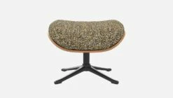 Habitat Repose-pieds En Noyer Et Tissu Venezia - Vert Lichen - Pied Noir -meubles boutique marc repose p noyer ven vert p nr 10274181 2